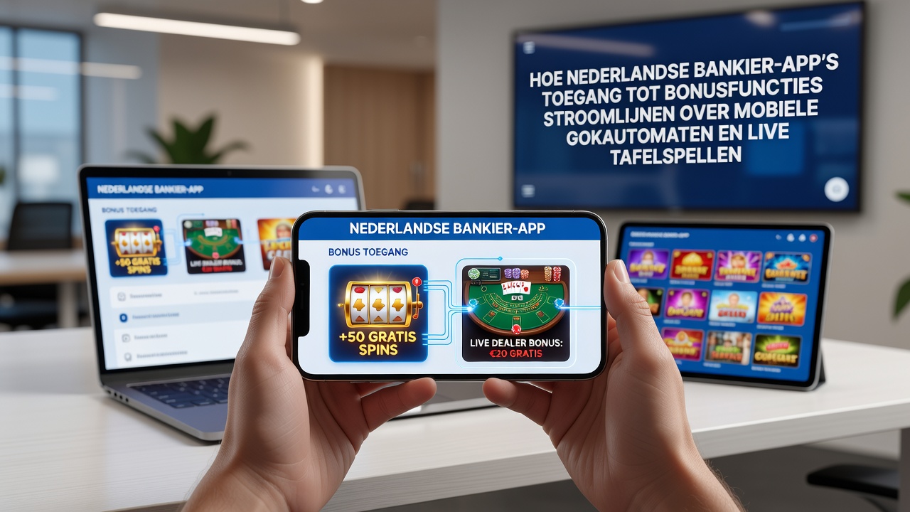 Nederlandse bankapp-interface met snelle iDEAL-transacties voor casino bonussen