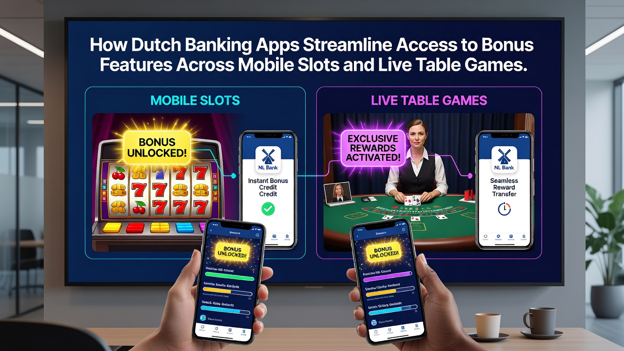 Live tafelspel interface met geactiveerde bonus na iDEAL-storting via bankapp