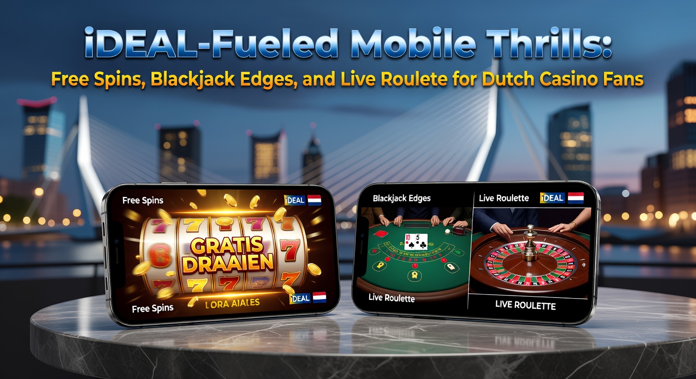 Nederlandse speler geniet van mobiel casino met iDEAL-betaling en live roulette actie