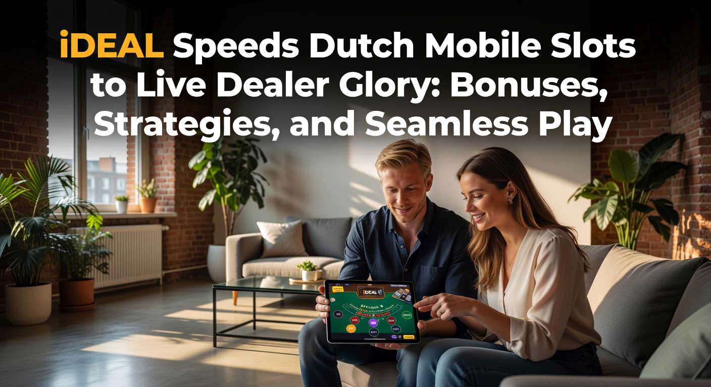 Nederlandse speler geniet van mobiele slots met iDEAL-betaling op smartphone, snelle transactie en live dealer in achtergrond