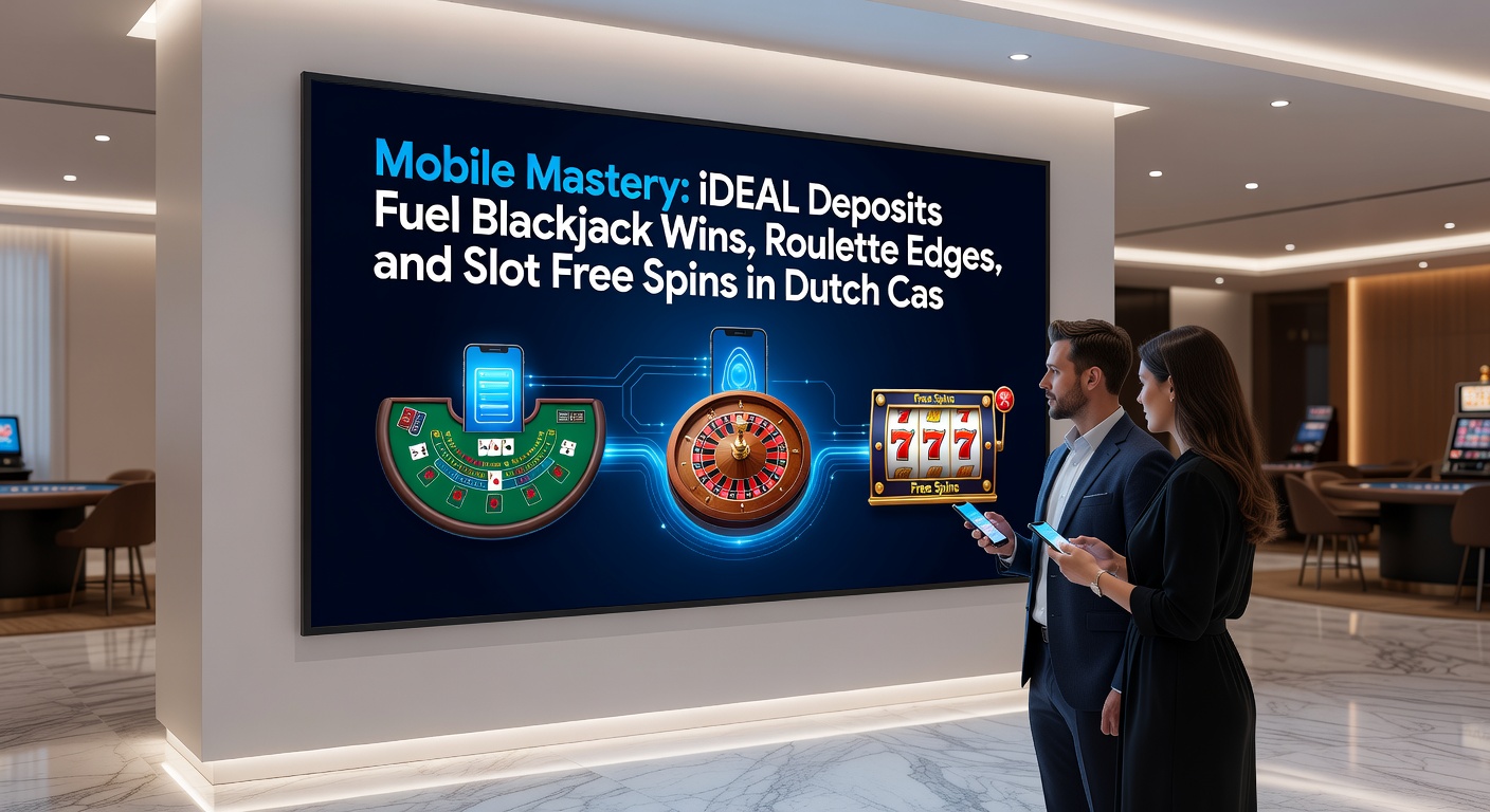 Close-up van een mobiel roulette wiel met iDEAL stortingsknop zichtbaar, chips gestapeld op rood en zwart voor een Europese variant
