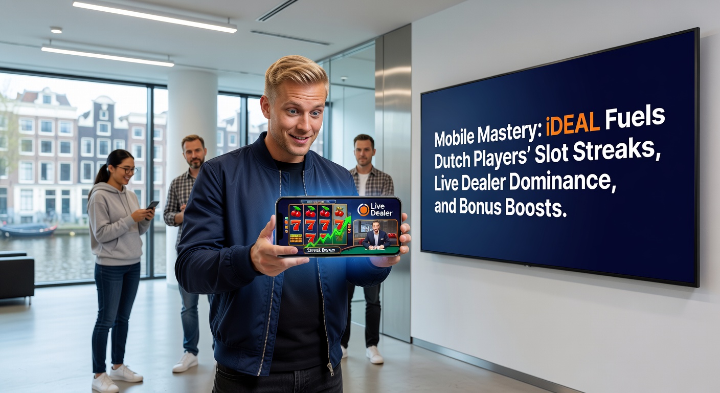 Live dealer blackjack sessie op mobiel scherm met iDEAL-knop zichtbaar, dealer deelt kaarten uit terwijl speler inzet plaatst