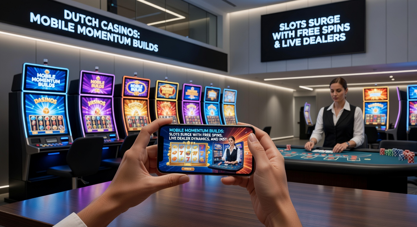 Live dealer aan een blackjacktafel op een mobiel scherm, met kaarten en chips in real-time actie, illustrerend de dynamiek van mobiele live casino's
