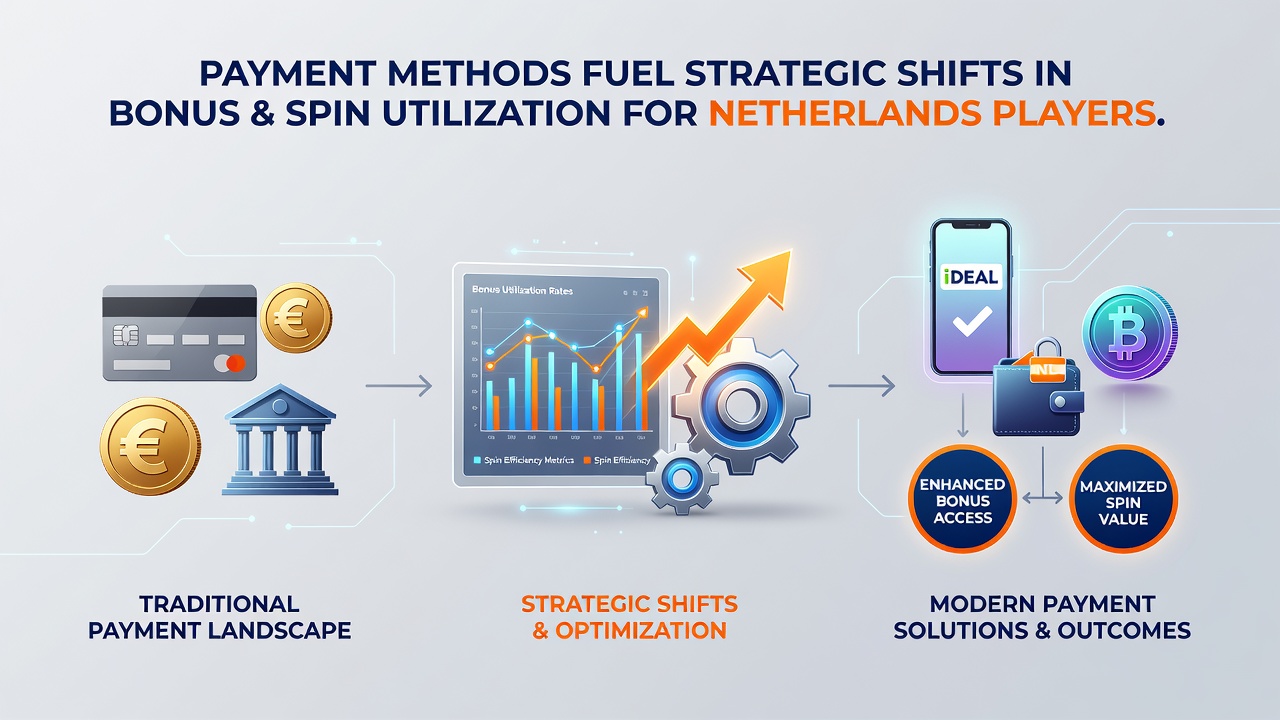 Grafiek die verschuivingen in bonusgebruik en spinstrategieën illustreert onder invloed van betalingsmethoden
