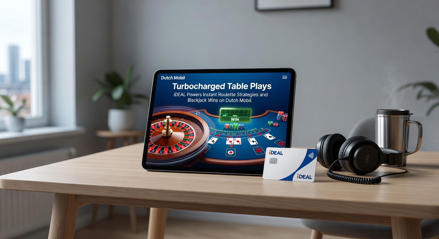 Close-up van blackjack-strategie op een mobiel apparaat met iDEAL-betaaloptie zichtbaar, gericht op Nederlandse spelers